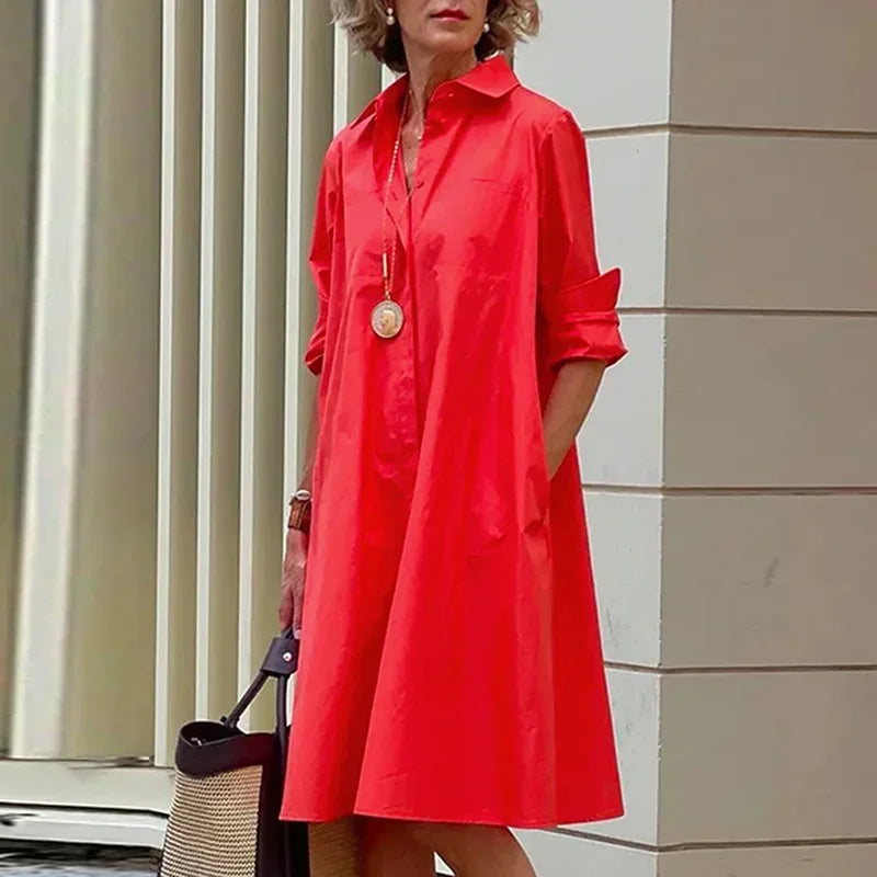 Vestido Midi Rojo