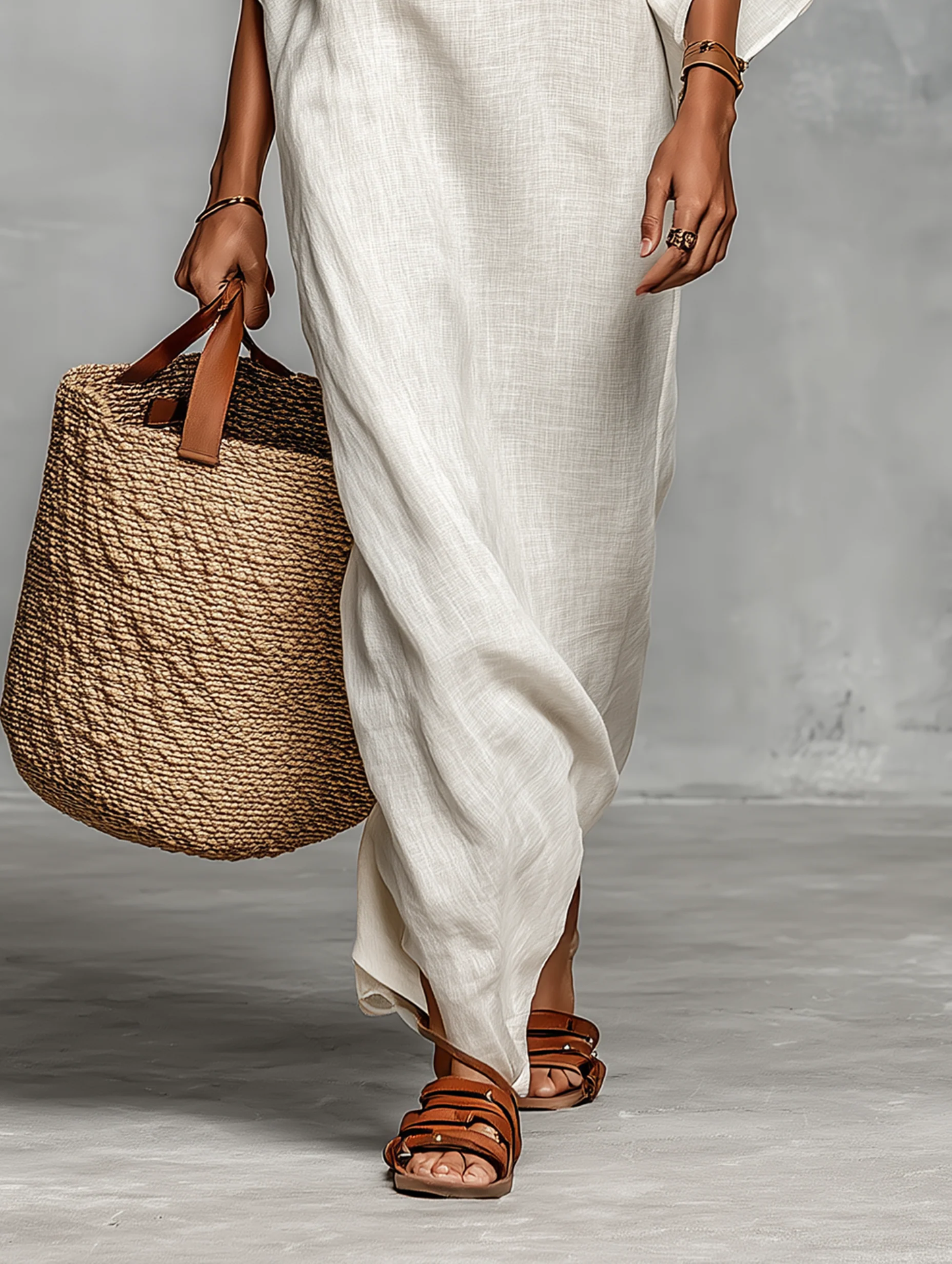 Aveline™ | Vestido Maxi con Hombros al Aire y Mangas Murciélago