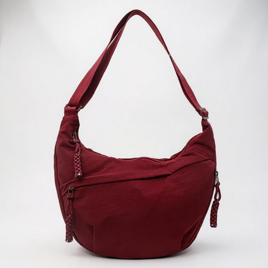 Rosa™ | Bolso de hombro color burdeos