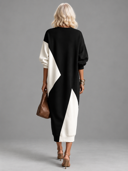 Aura™ | Vestido Largo de Invierno con Escote en V