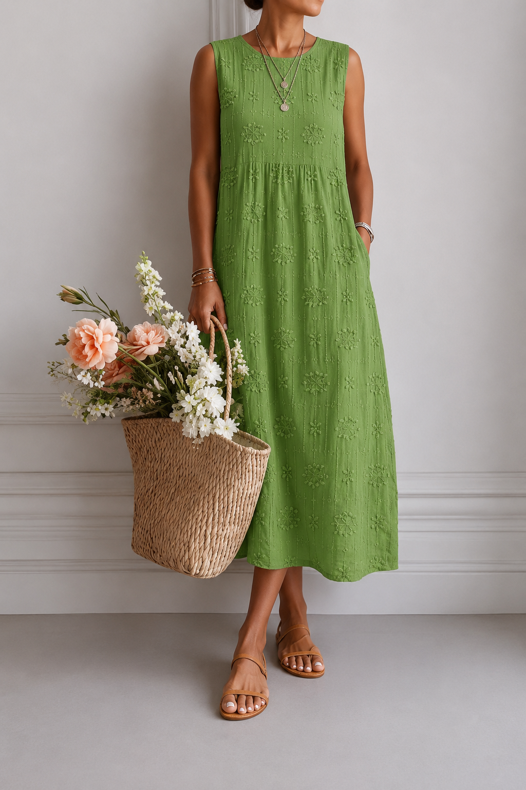 OLIVIA™ | VESTIDO MIDI LIGERO