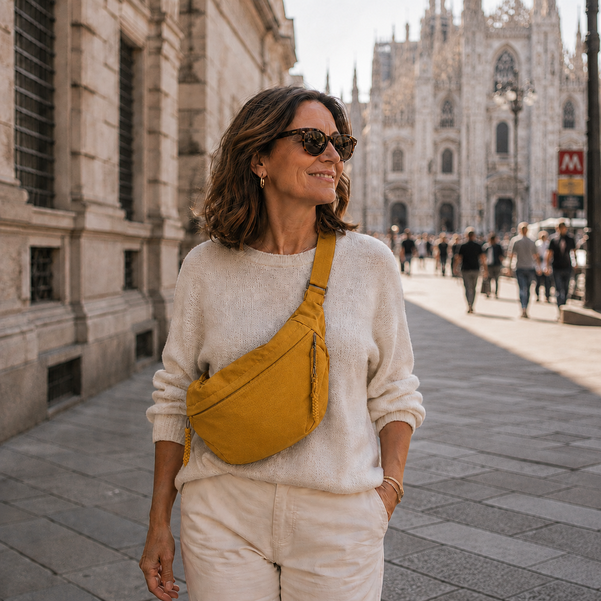 Luce™ | Bolso de hombro color ocre
