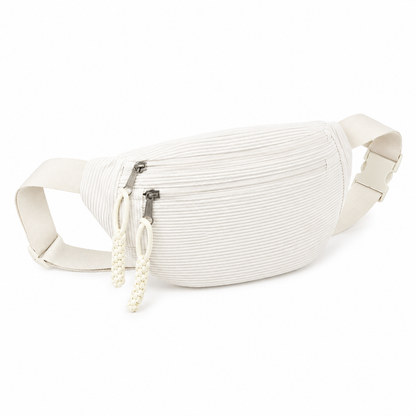 Petra™ | Bolso de hombro de terciopelo acanalado