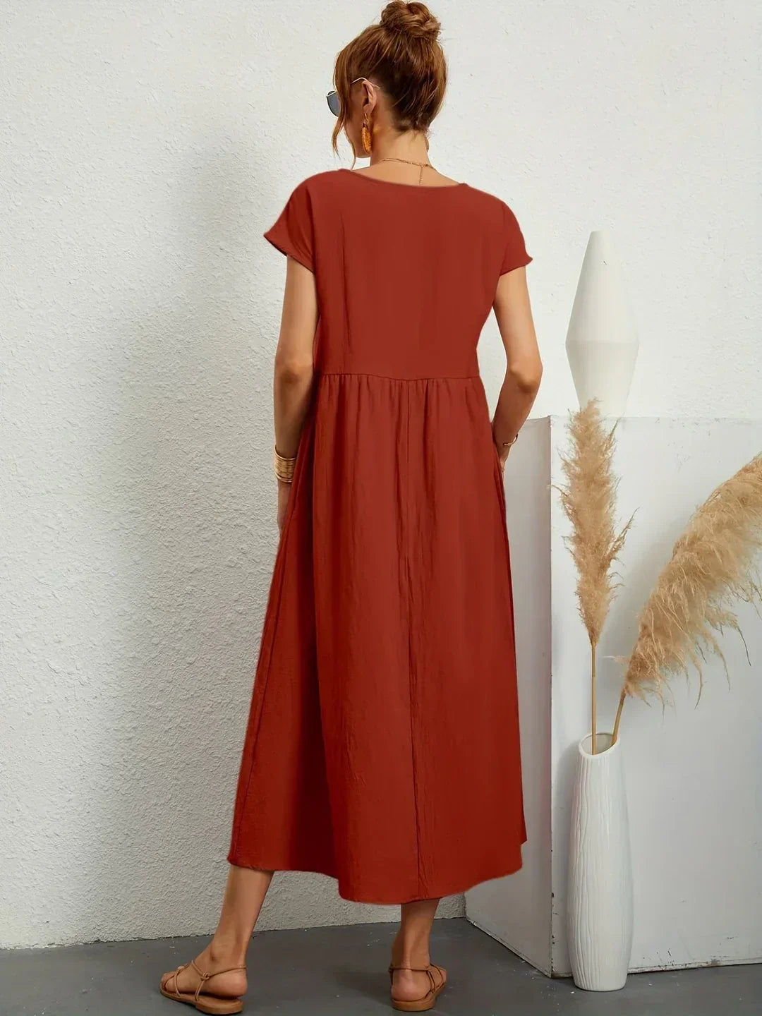 Gabrielle™ | Elegancia atemporal, vestido midi fluido
