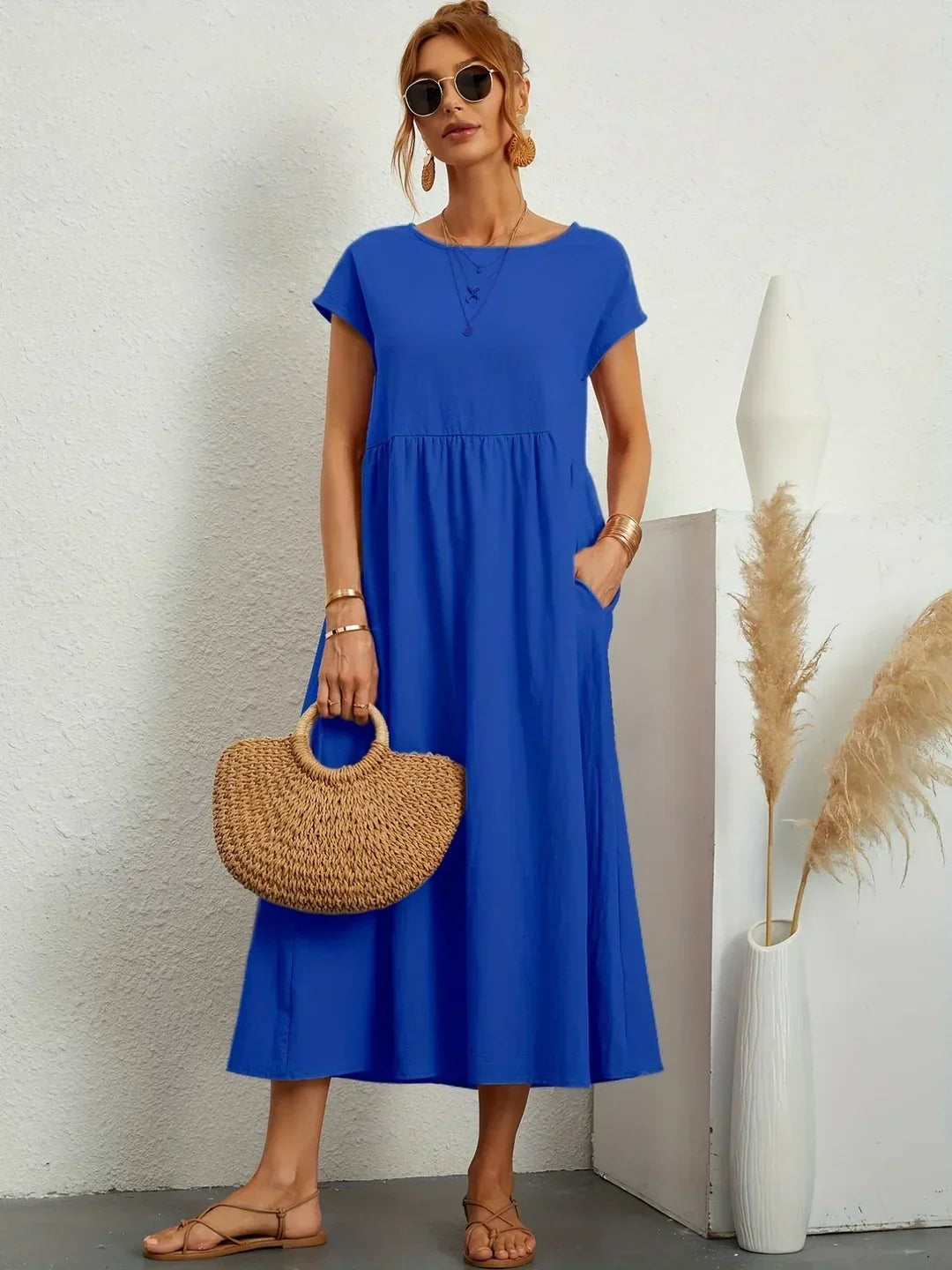 Gabrielle™ | Elegancia atemporal, vestido midi fluido
