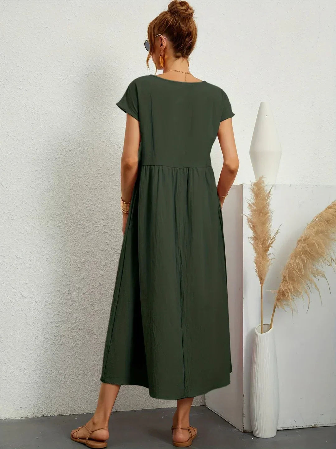 Gabrielle™ | Elegancia atemporal, vestido midi fluido