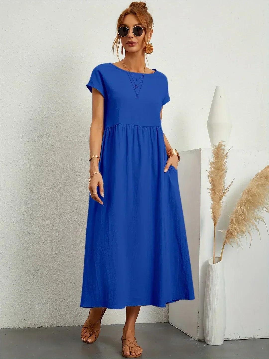 Gabrielle™ | Elegancia atemporal, vestido midi fluido