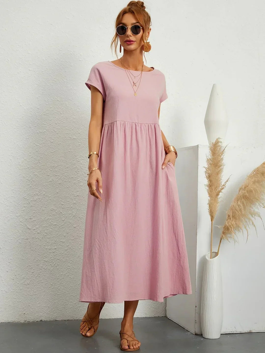 Gabrielle™ | Elegancia atemporal, vestido midi fluido