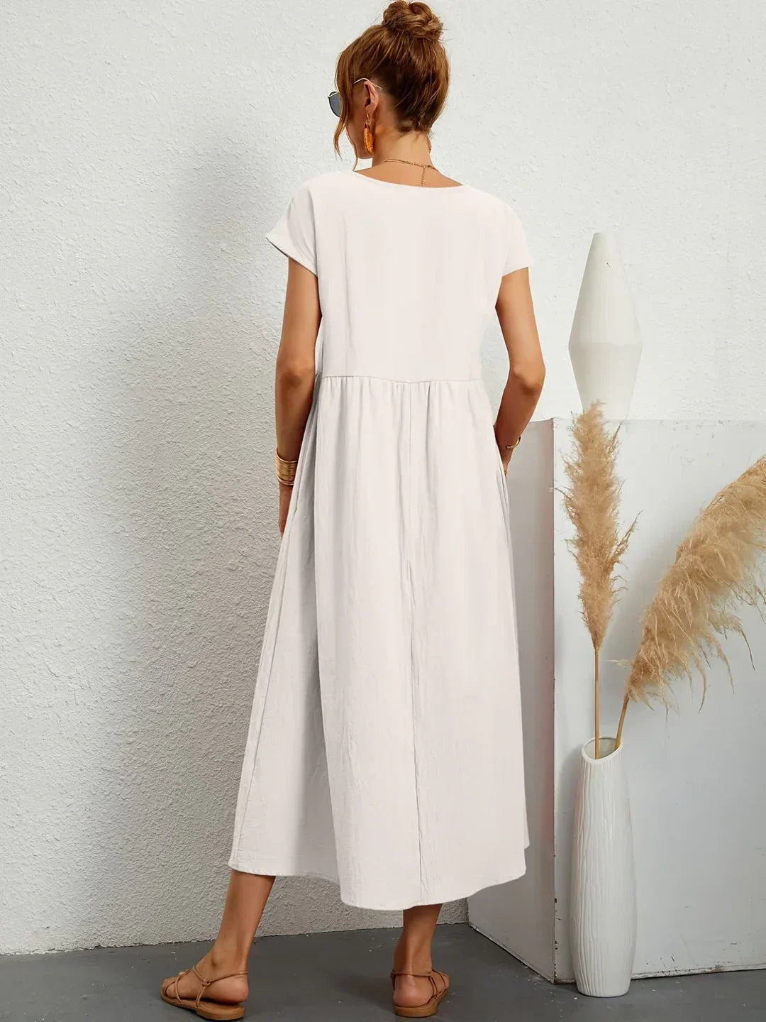 Gabrielle™ | Elegancia atemporal, vestido midi fluido