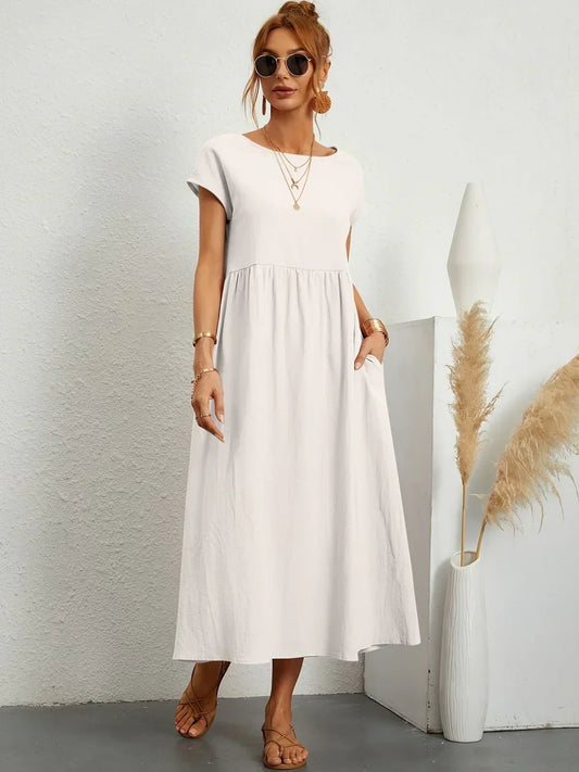 Gabrielle™ | Elegancia atemporal, vestido midi fluido