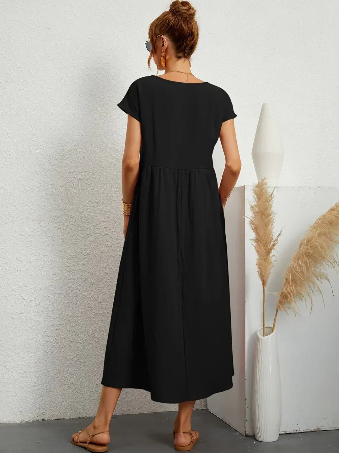 Gabrielle™ | Elegancia atemporal, vestido midi fluido