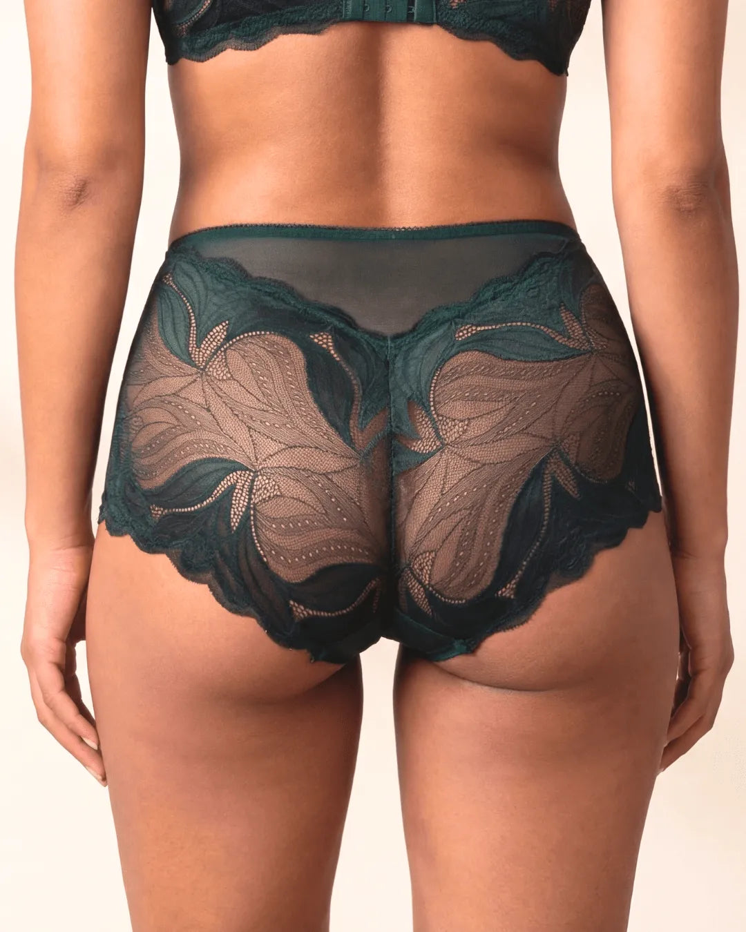 Culotte de encaje floral