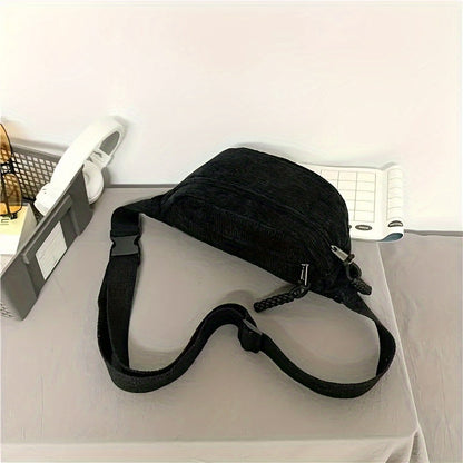 Petra™ | Bolso de hombro de terciopelo acanalado